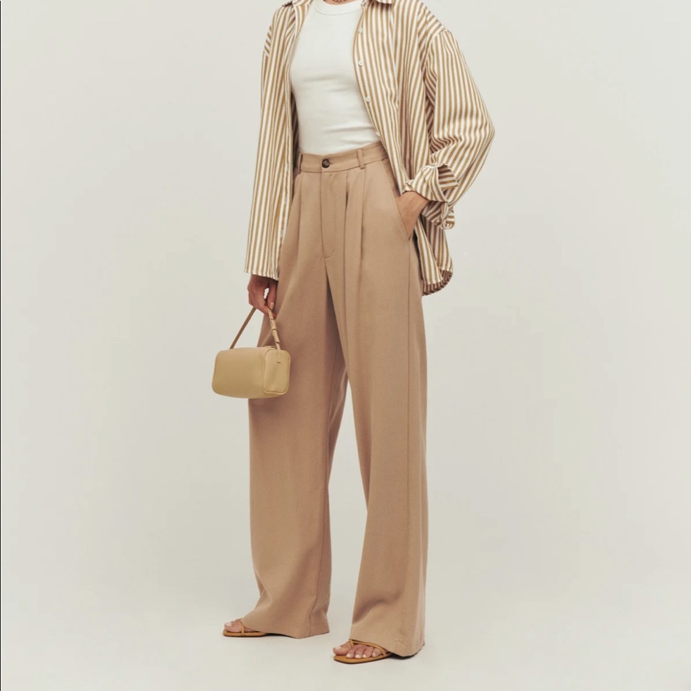 Reformation Mason Pants Khaki Size 4